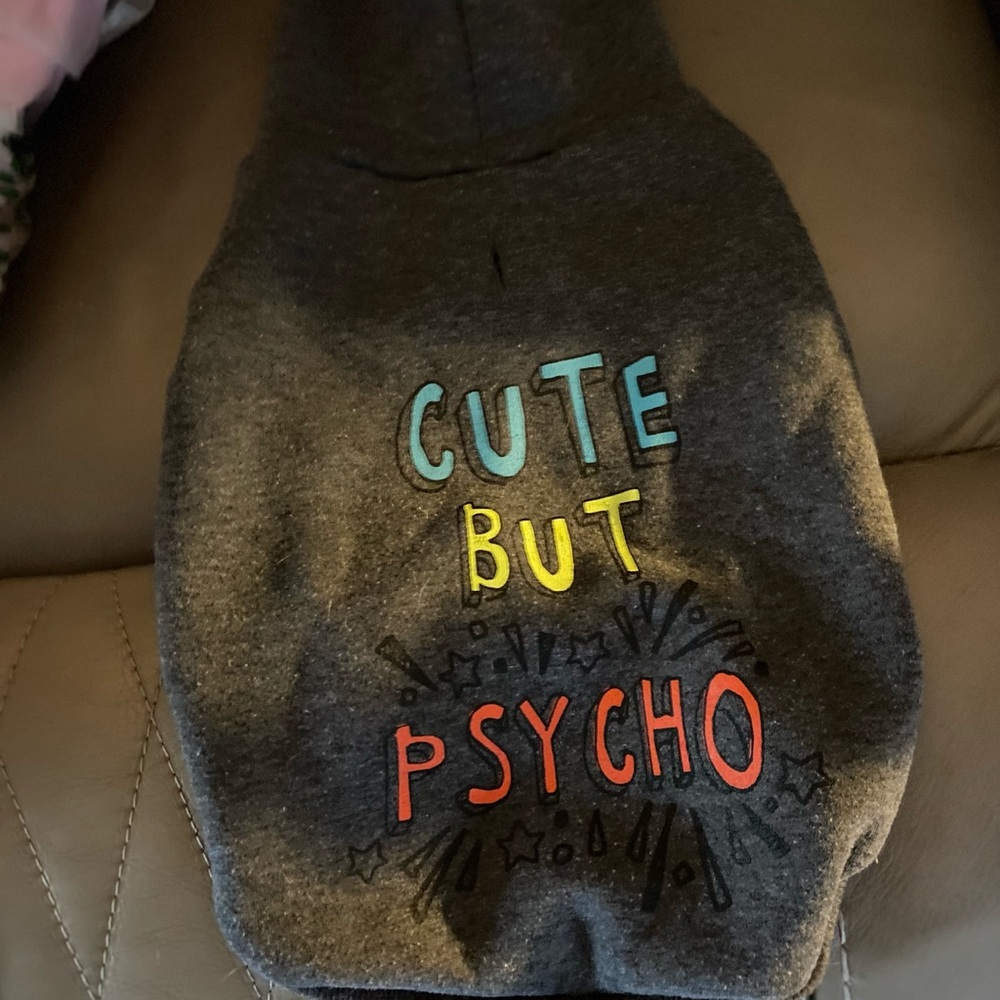 Medium size well used black hoodie